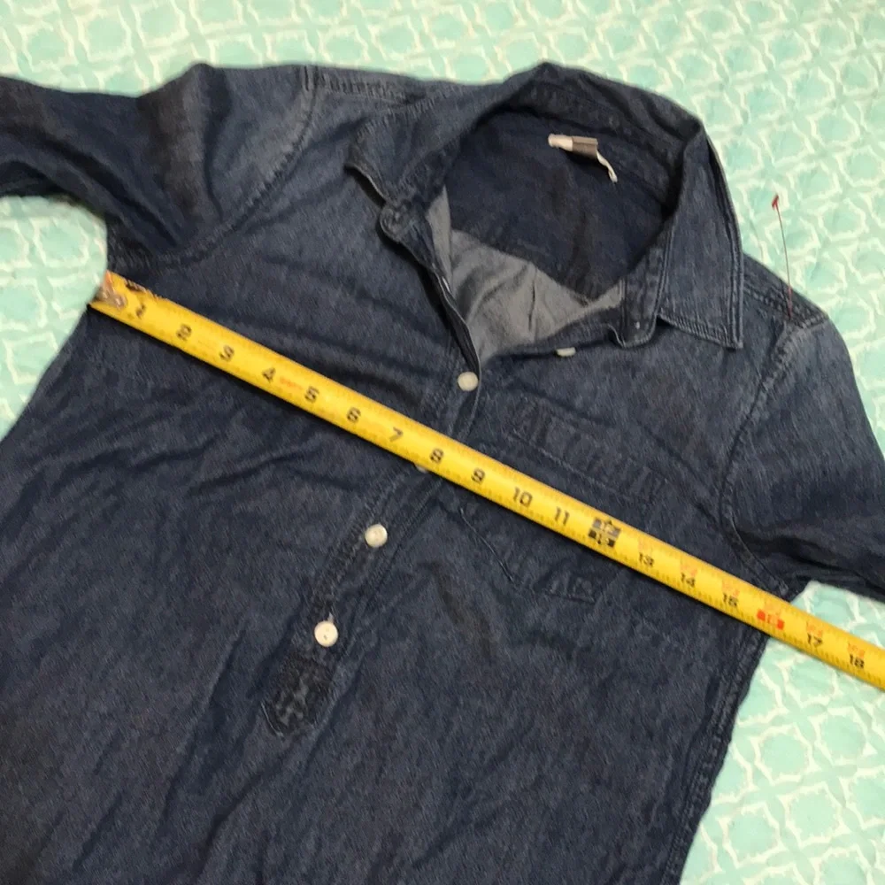Jcrew denim chambray shirt dress